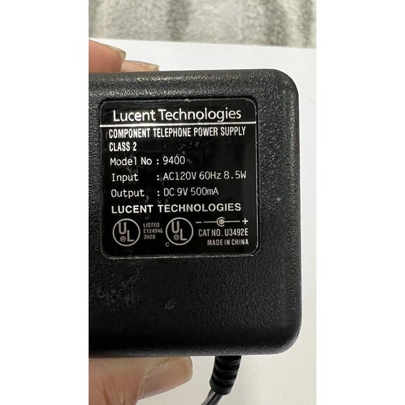 Lucent Technologies AC Adapter Adaptor Model 9400 Telephone Power Supply - Picture 2 of 4